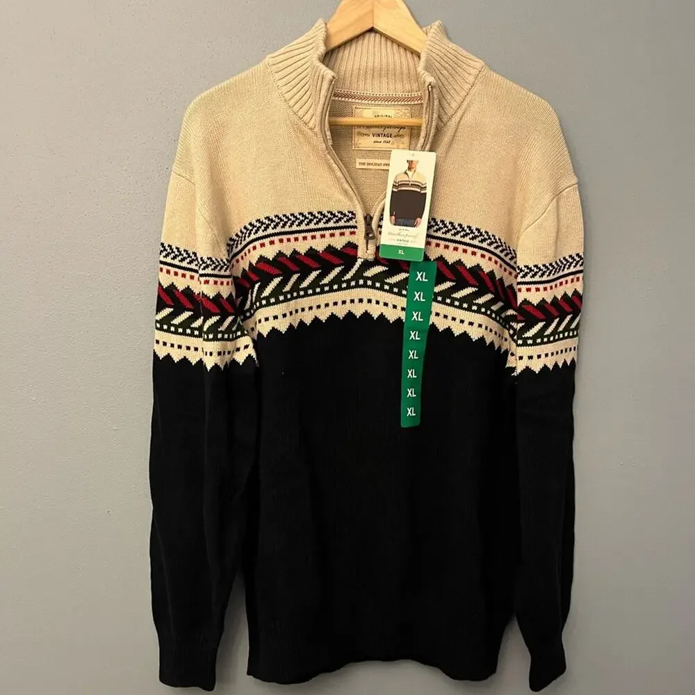 NWT Weatherproof Quarter Zip Sweater
